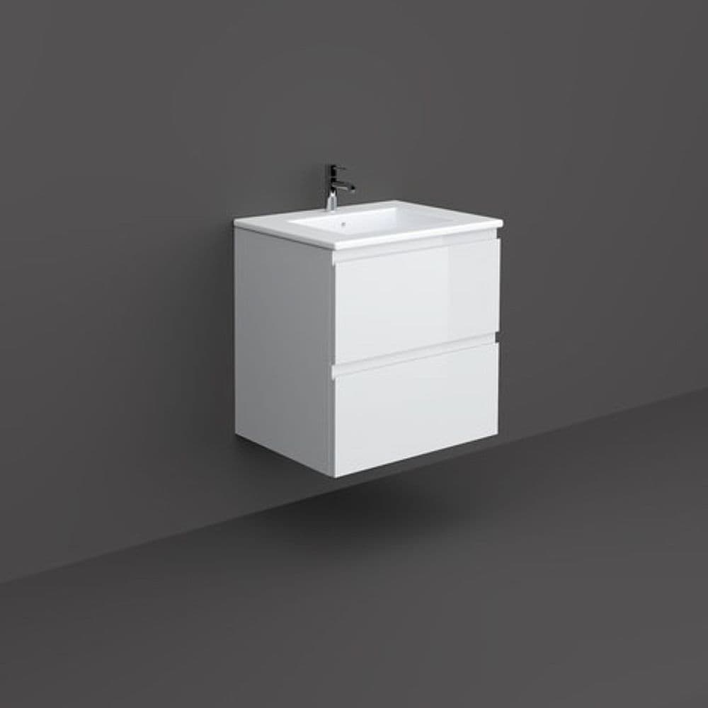 Mobilier suspendat incastrabil pentru lavoar, Joy-Base, 60 cm alb, Rak