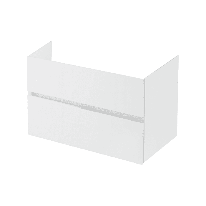 Mobilier suspendat pentru lavoar 80 cm, alb lucios, Fluminia Toledo