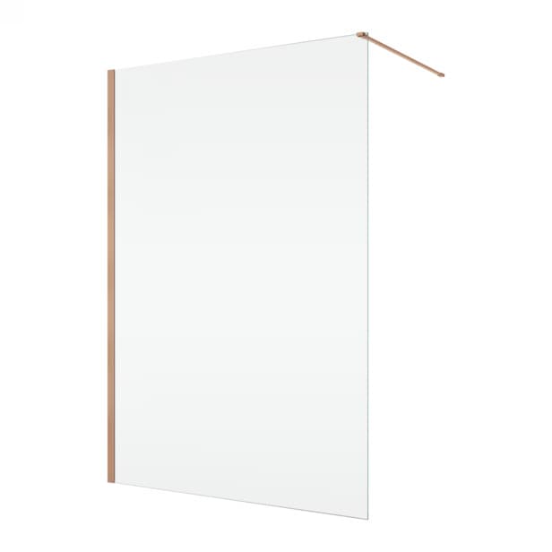 Paravan dus sticla walk-in 90x200 cm cupru periat, sticla 8 mm, Ronal Easy D40