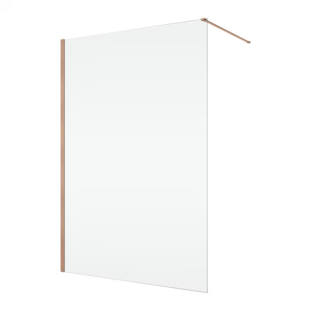Paravan dus sticla walk-in 120x200 cm cupru periat, sticla 8 mm, Ronal Easy D40