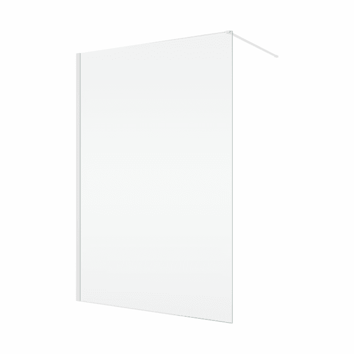 Paravan dus sticla walk-in 100x200 cm, alb, sticla 8 mm, Ronal Easy