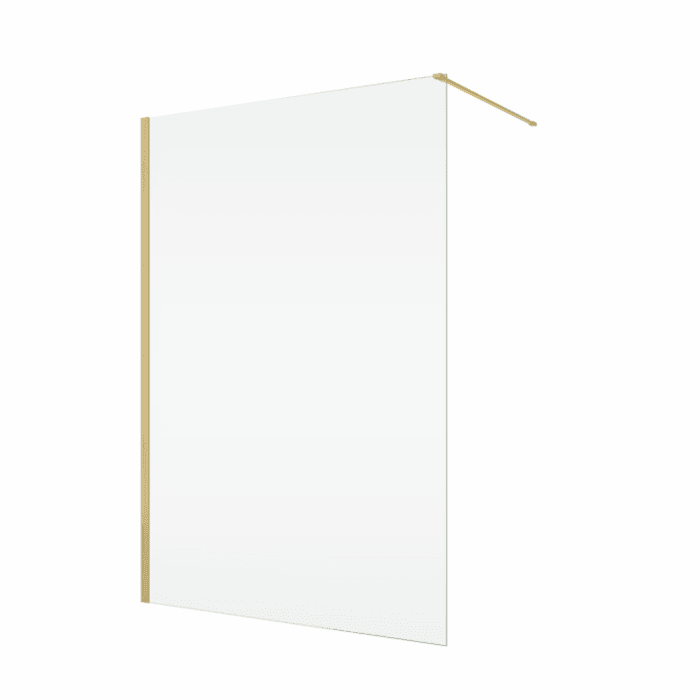 Paravan dus sticla walk-in 120x200 cm, auriu periat, sticla 8 mm, Ronal Easy D40