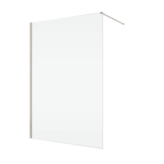 Paravan dus sticla walk-in 110x200 cm, bronz periat, sticla 8 mm, Ronal Easy