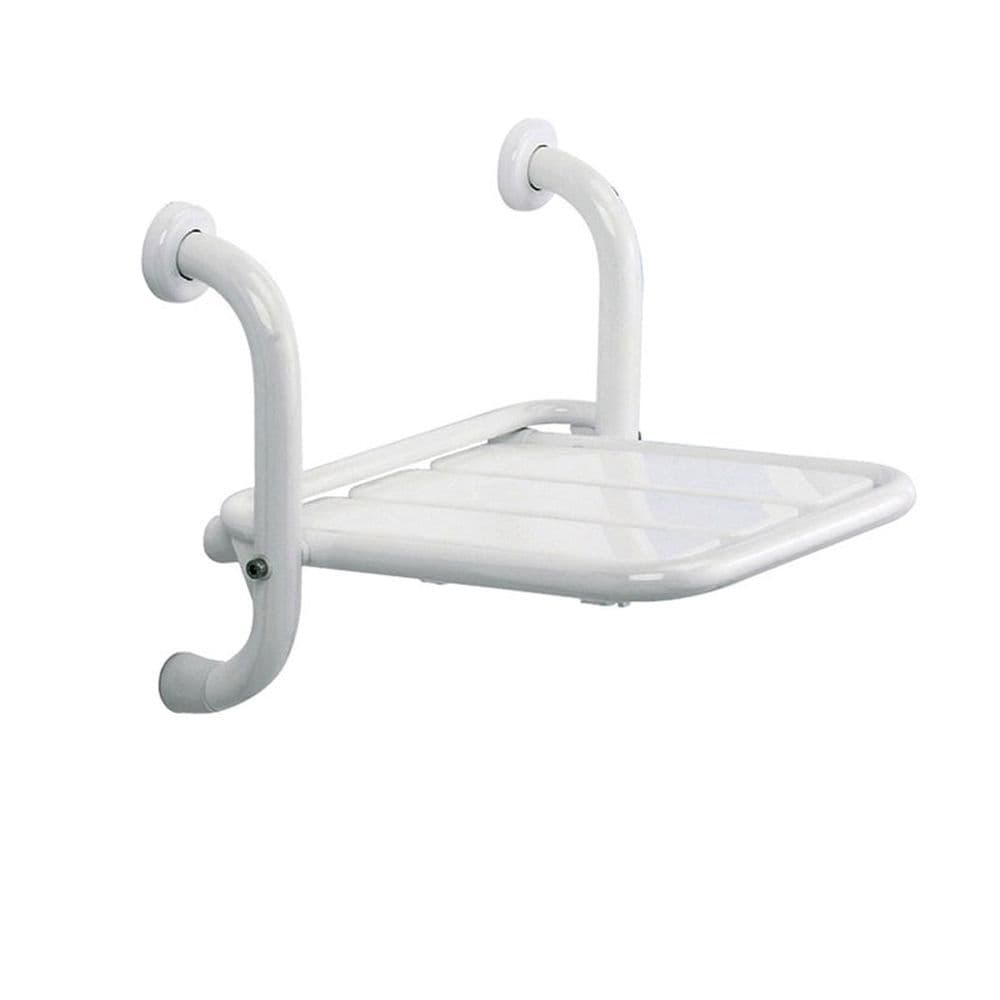 Scaun pliabil dus pentru persoane cu dizabilitati, alb, Thermomat