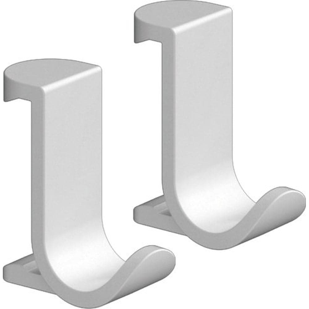 Set 2 cuiere baie cu fixare pe bara suport, alb mat, Hansgrohe WallStoris