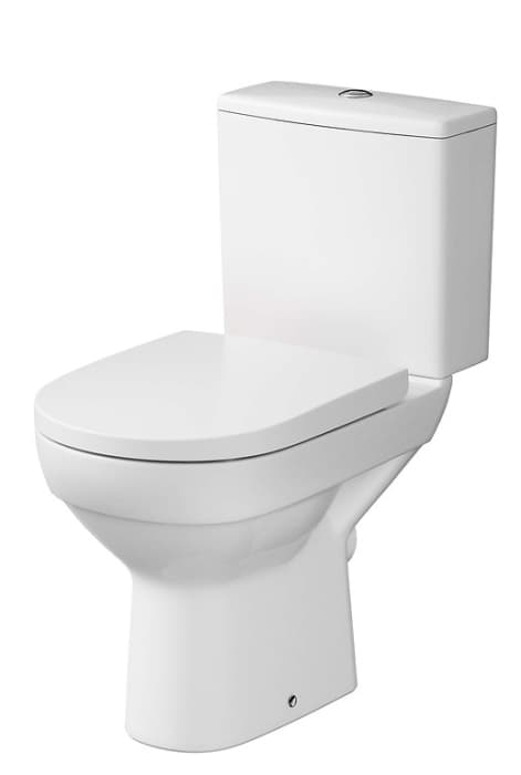 Set vas WC cu rezervor si capac din duroplast, cu alimentare jos si evacuare orizontala, Cersanit City