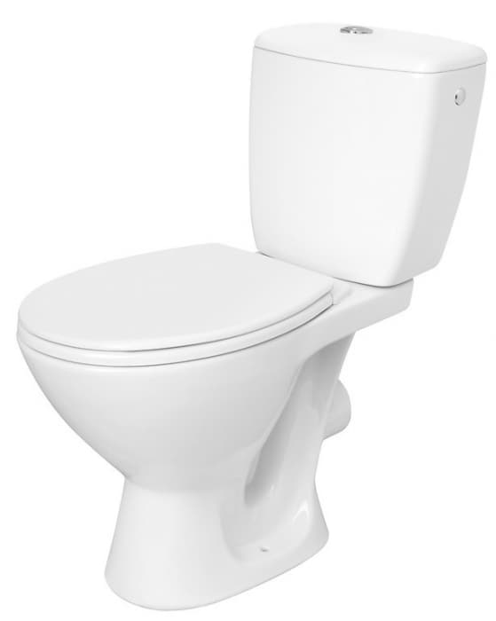 Set vas WC stativ cu rezervor si capac, evacuare orizontala, Cersanit Mito Compact Kascada