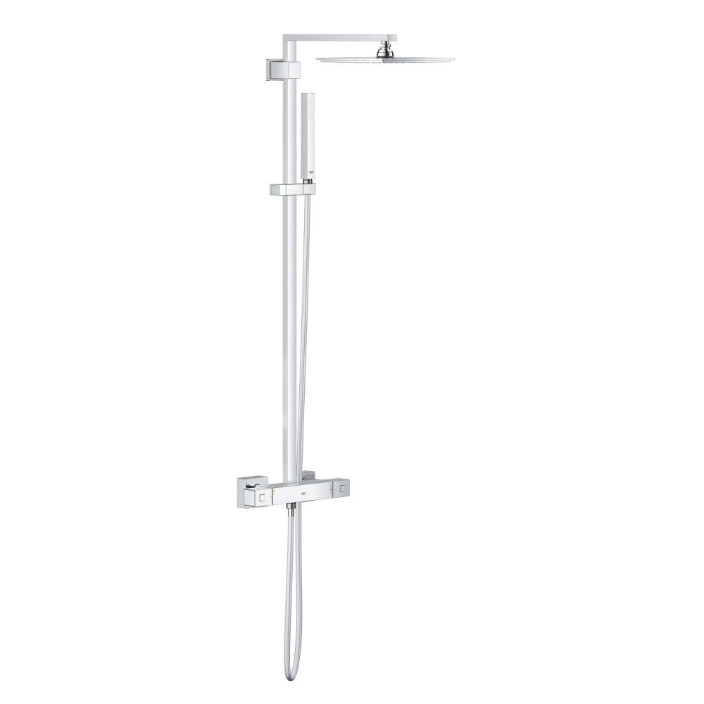 Coloana de dus crom cu baterie termostatata Grohe Euphoria Cube 230