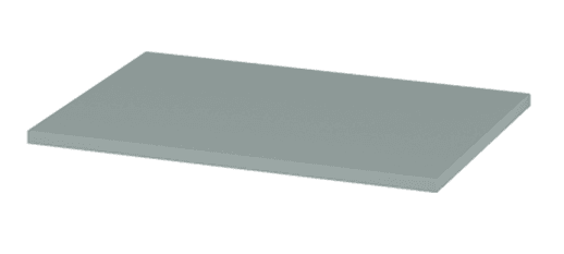 Blat pentru mobilier baie 80 cm, fiord mat, Cersanit Tirso