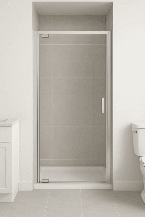 Usa sticla dus batanta 80x185 cm profil crom lucios Cersanit Basic