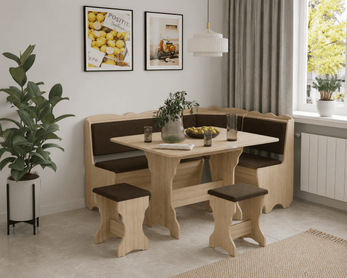 Set Coltar Rodos Masa Extensibila Si 2 Tabureti Sonoma Balaton