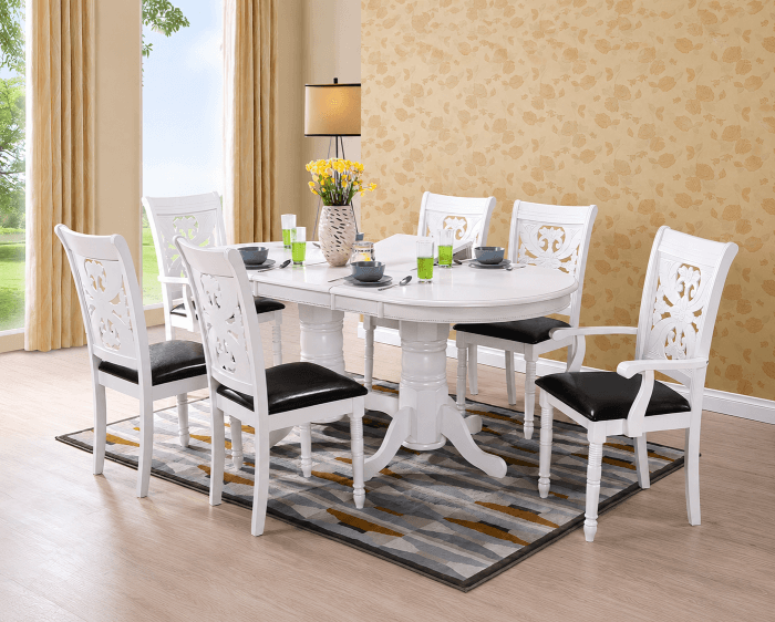Set masa RH7062T cu 6 scaune RH8087C cu 2 scaune RH8087CA Oak