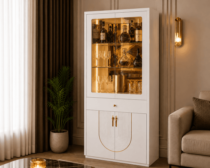 Vitrina Cellario 89x39x190 cm