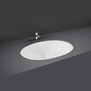 Lavoar Rak Ceramics Rosa montaj sub blat 50 x 41 cm cu preaplin