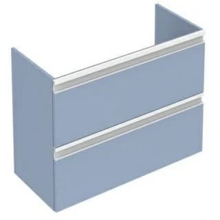 Mobilier baza Ideal Standard Tesi 60 x 49 x 44 cm, cu doua sertare, albastru
