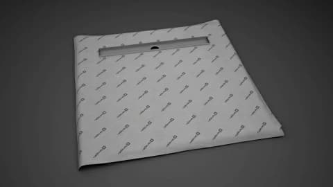 Sistem de dus fara cadita, cu rigola Radaway RadaDrain 90 x 90 cm