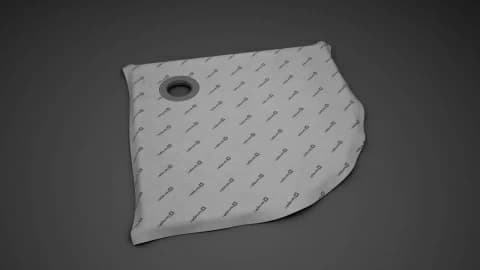 Sistem de dus fara cadita, Radaway RadaDrain semirotunda 80 x 80 cm cu rigola
