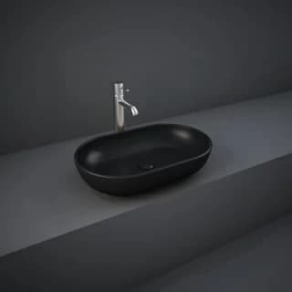 Lavoar Rak Ceramics Feeling oval 55x35 cm negru mat