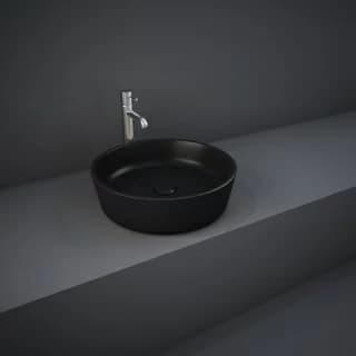Lavoar Rak Ceramics Feeling rotund Ø 42 cm negru mat