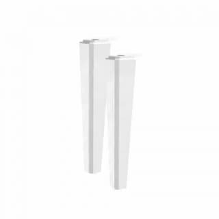Set picioare mobilier Oristo MonteBianco 20 cm, alb mat