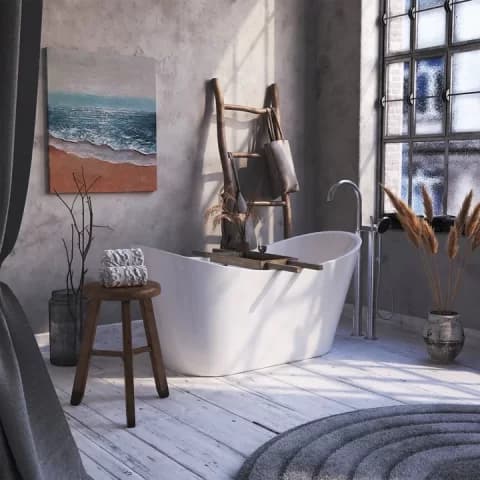Cada Freestanding Alba 160x75– Design Modern si Elegant, Material Premium