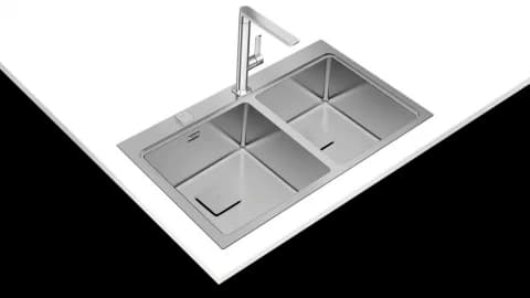 Chiuveta bucatarie Teka Premium Zenit RS15 2B 86 cu 2 cuve, 860x520cm, inox