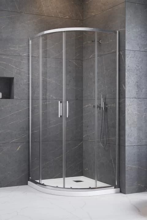 Set PROMO cabina dus Radaway Premium Pro PDD, 80x80x200cm, cu sifon si cadita