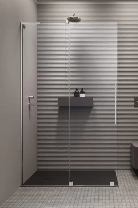 Cabina de dus Walk-in Radaway Furo SL, 80x200 cm, crom