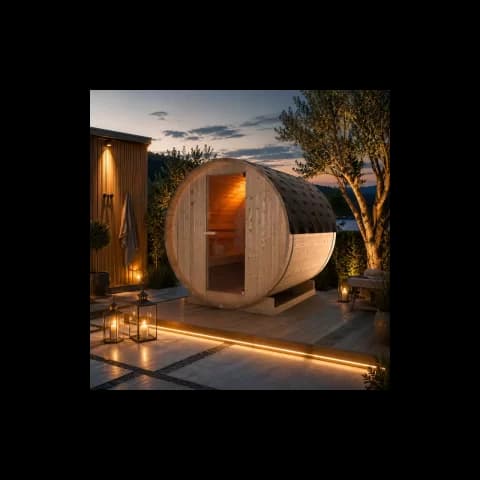 Sauna finlandeza de exterior Sanotechnik Tromso L, 4 persoane