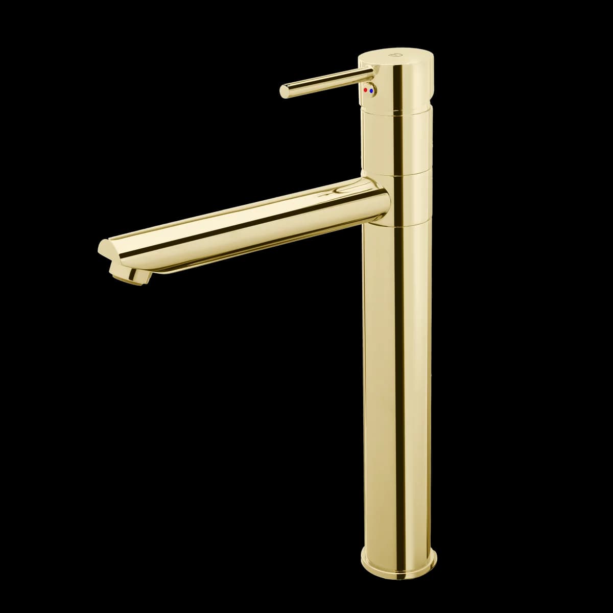 Baterie pentru lavoar cu ventil click-clack inclus, auriu, FDesign Flusso