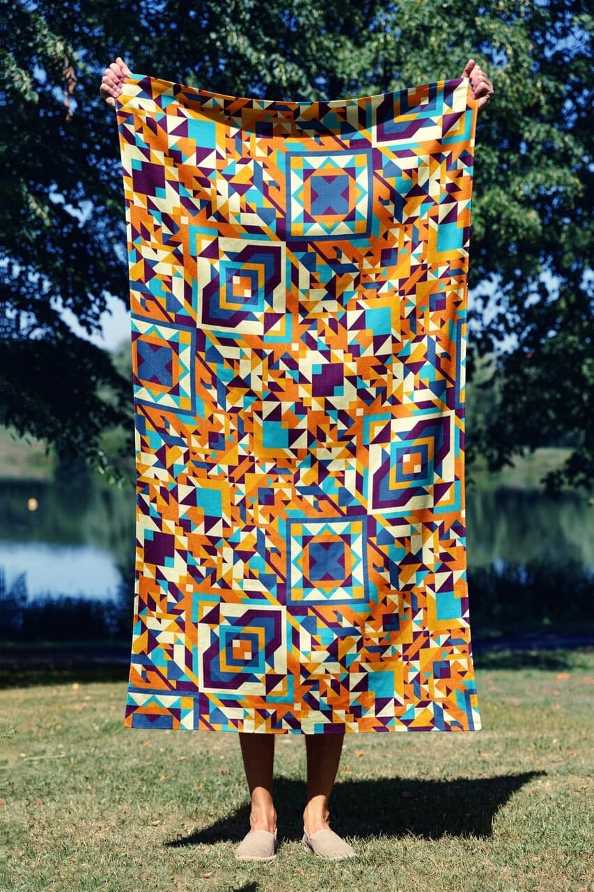 Prosop de plaja, L'essentiel Maison, Rug 90, 90x150 cm, Multicolor