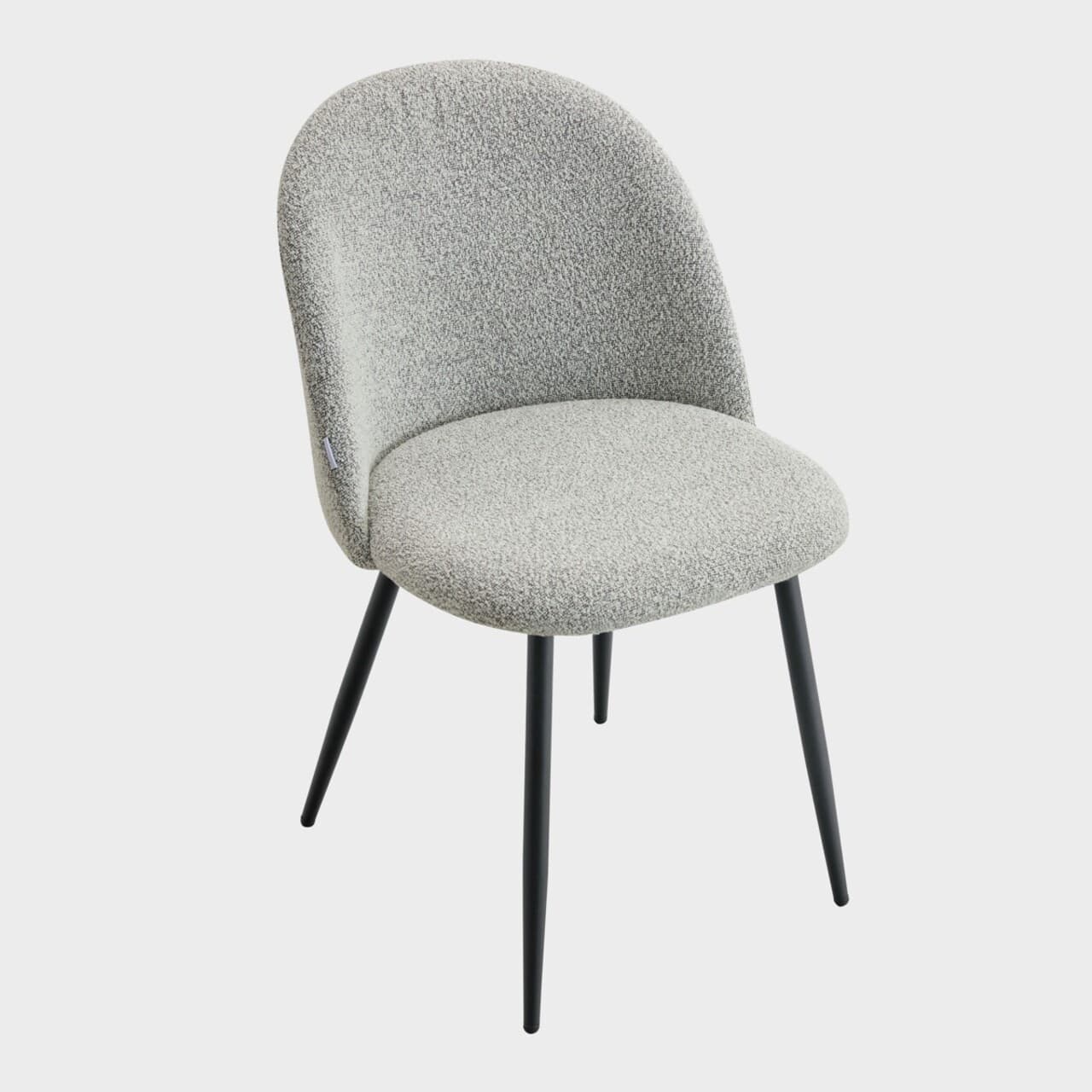 Scaun Fresca, Homla, 56x47x78 cm, metal/poliester, gri deschis