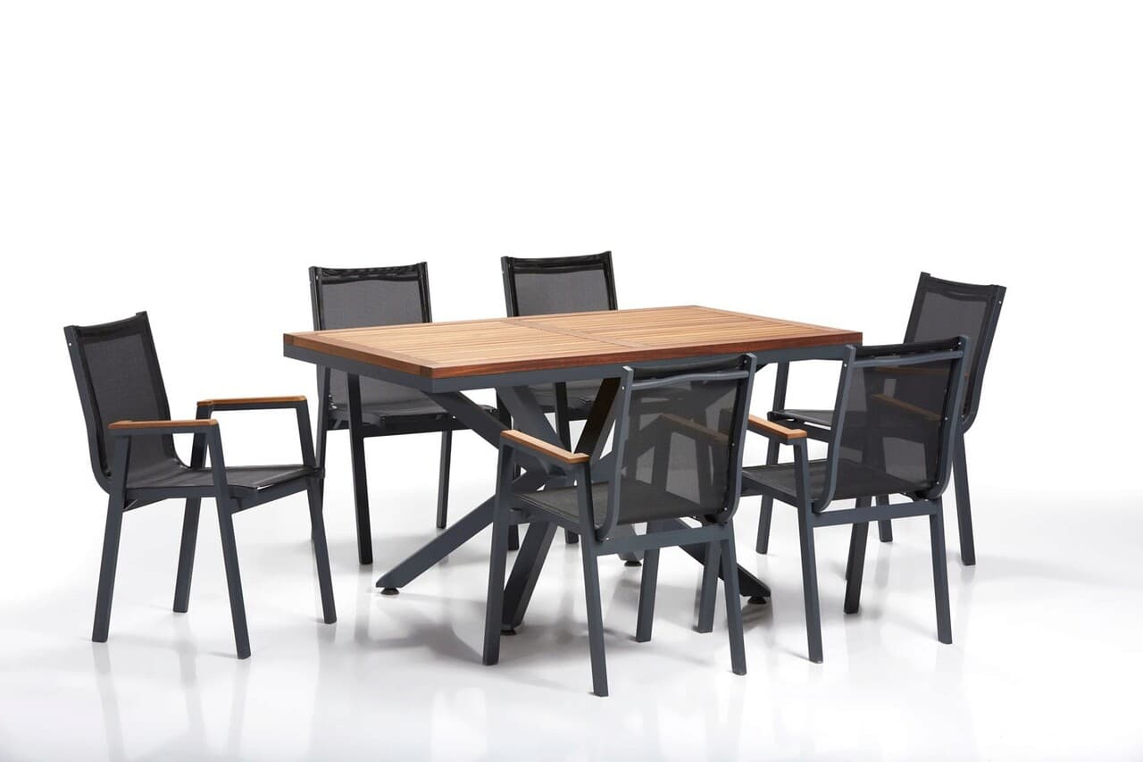 Set masa si scaune de gradina 7 piese, Hanah Home, Sydney 2, Multicolor