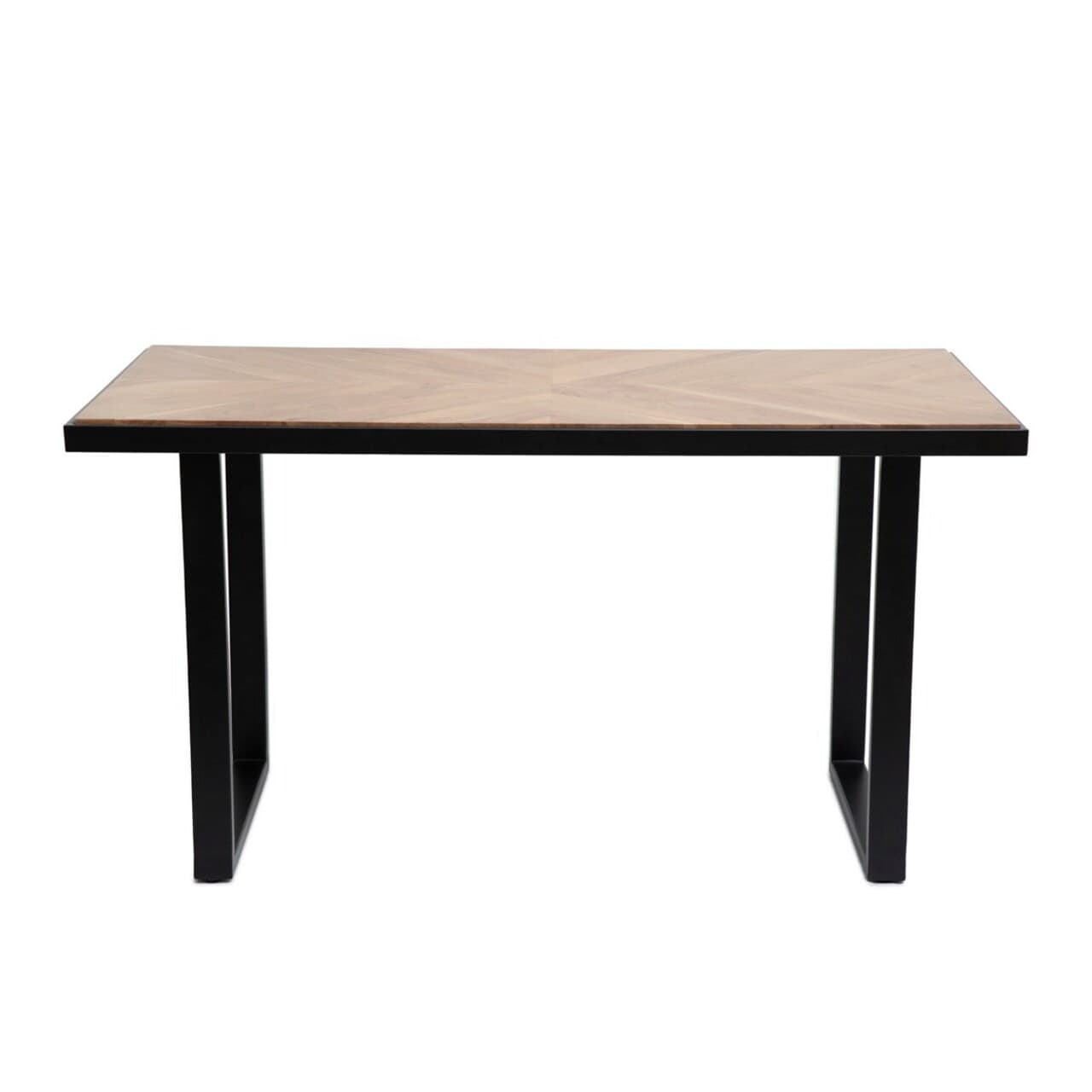 Masa Nattmal, Homla, 160x80x76 cm, lemn/metal, natur/negru