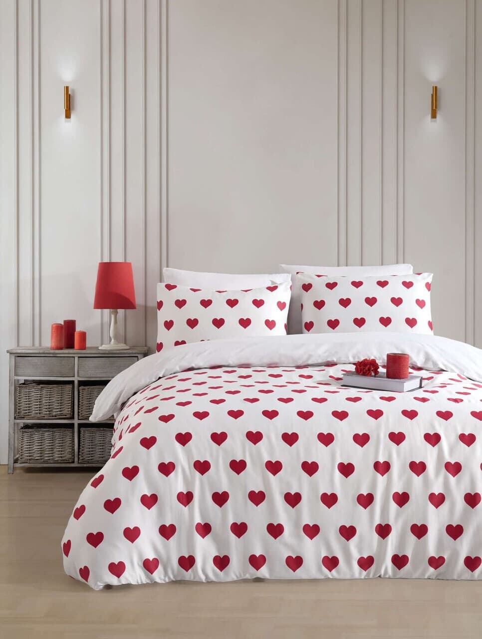 Lenjerie de pat pentru o persoana Single XXL (DE), 2 piese, L'essentiel Maison, Chole, Bumbac;Poliester, Alb