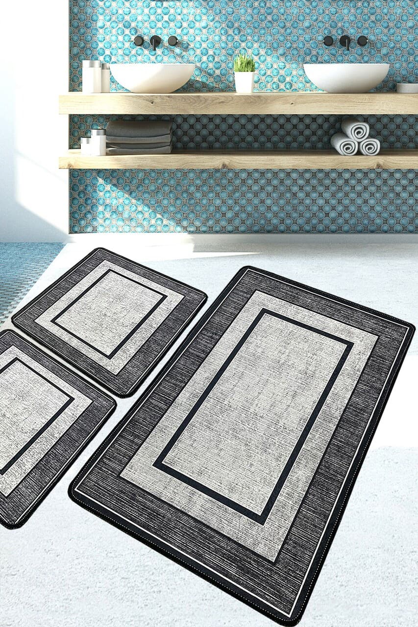 set covorase de baie l 039 essentiel maison patra poliester multicolor