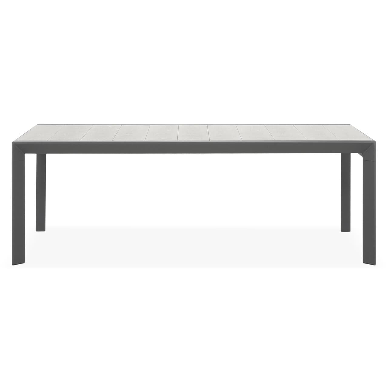 Masa extensibila pentru gradina/terasa Monarch, 220/340x116x75 cm, aluminiu/ceramica, antracit/gri