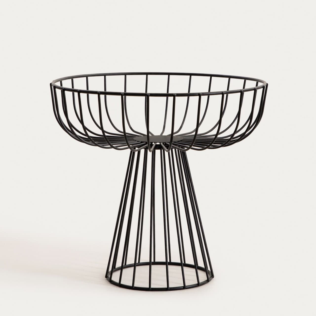 Cos pentru fructe Wardon, Homla, 30x28 cm, otel, negru