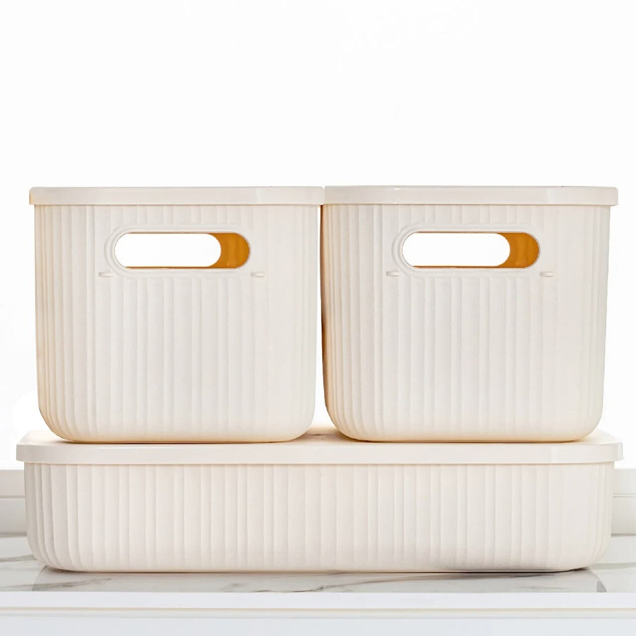 organizator de birou 241397 plastic ecru