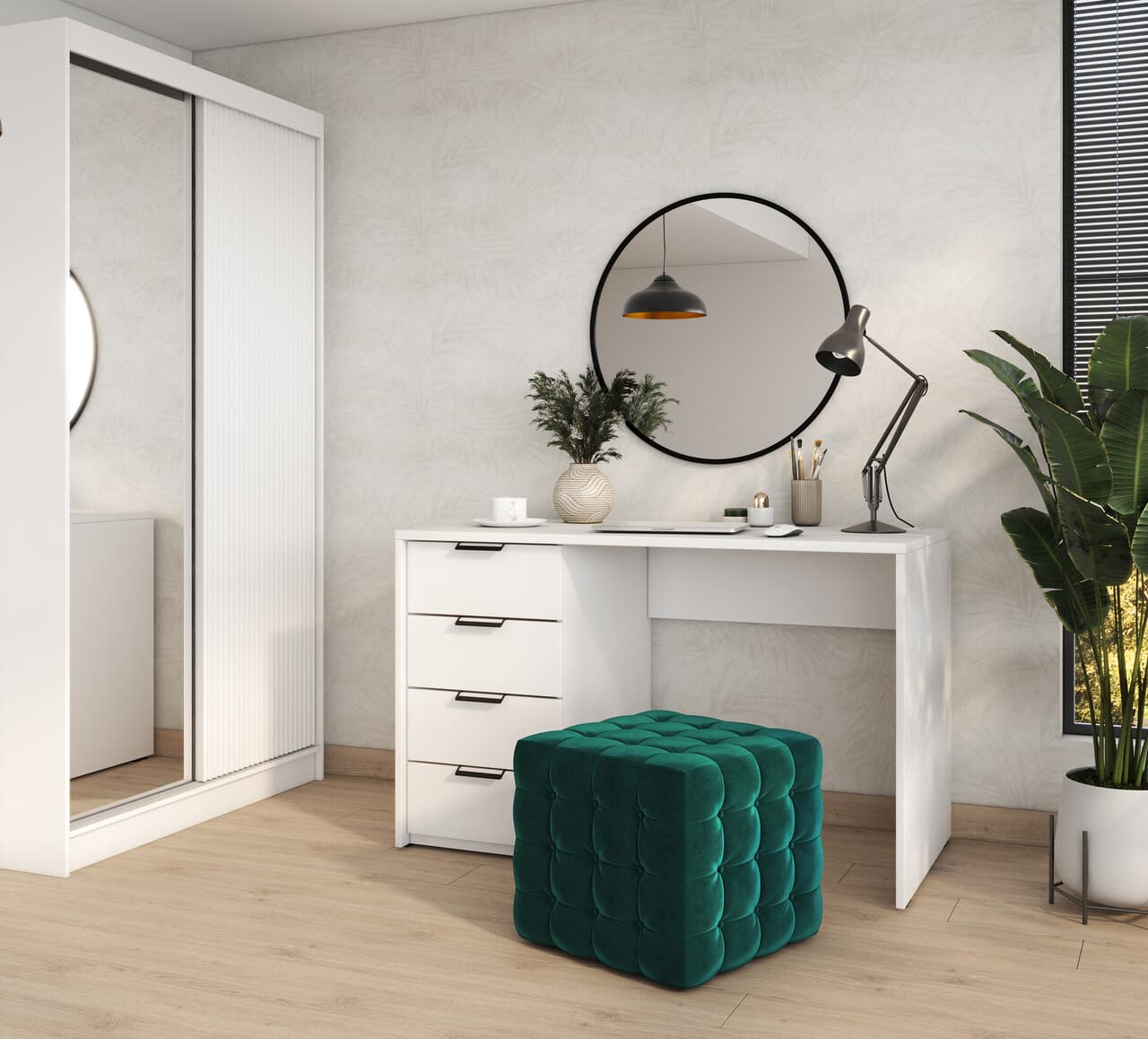 Birou ELTAP, Barold, 140x60x75 cm, PAL, alb