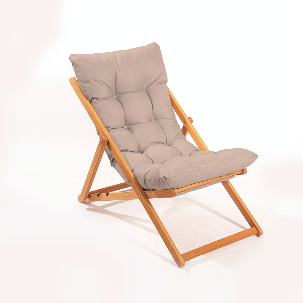 Scaun de gradina, Hanah Home, My006, 59x90x44 cm, Maro / Natural