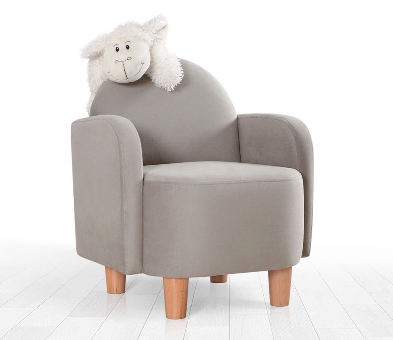 Fotoliu pentru copii, Atelier del Sofa, 209FLF1118, Gri