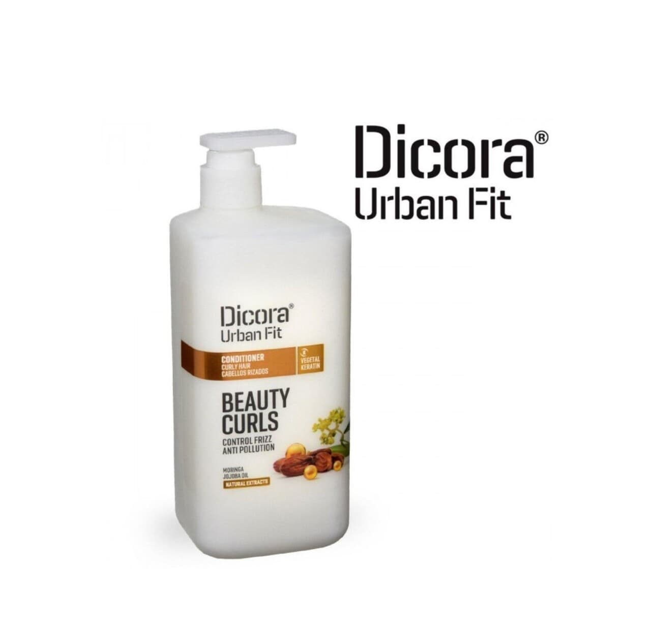 Balsam anti-electrizare cu Moringa si Ulei de Jojoba pentru par cret si bucle 800 ml, Dicora Urban Fit