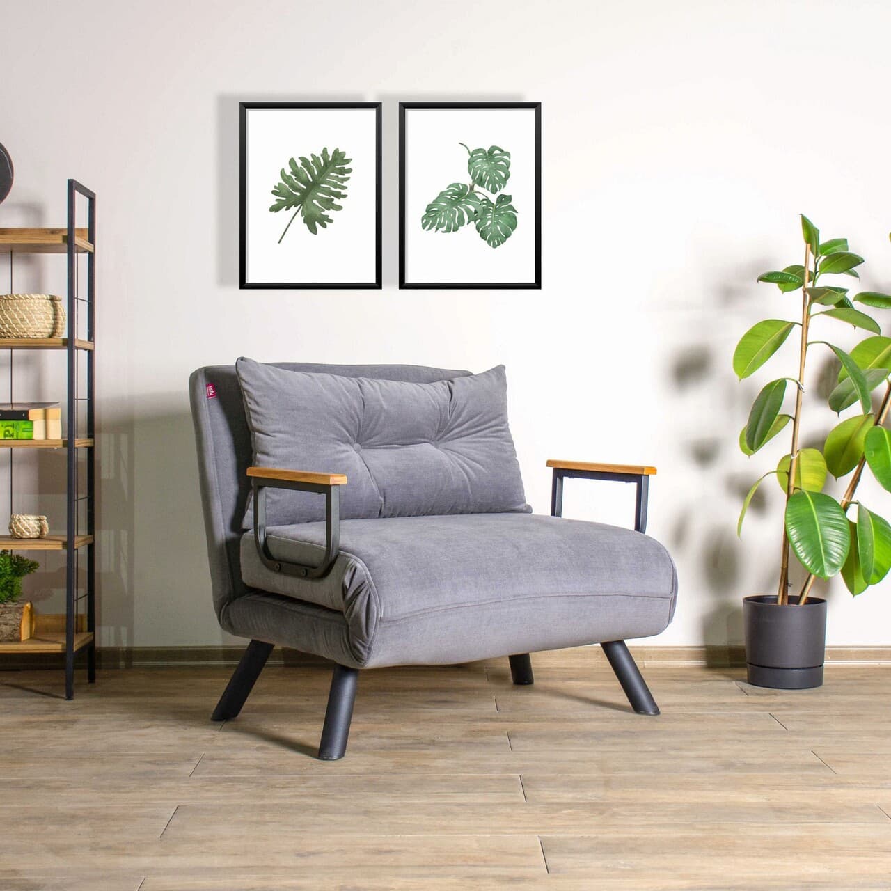 Fotoliu extensibil, Atelier del Sofa, 859FTN2313, Gri