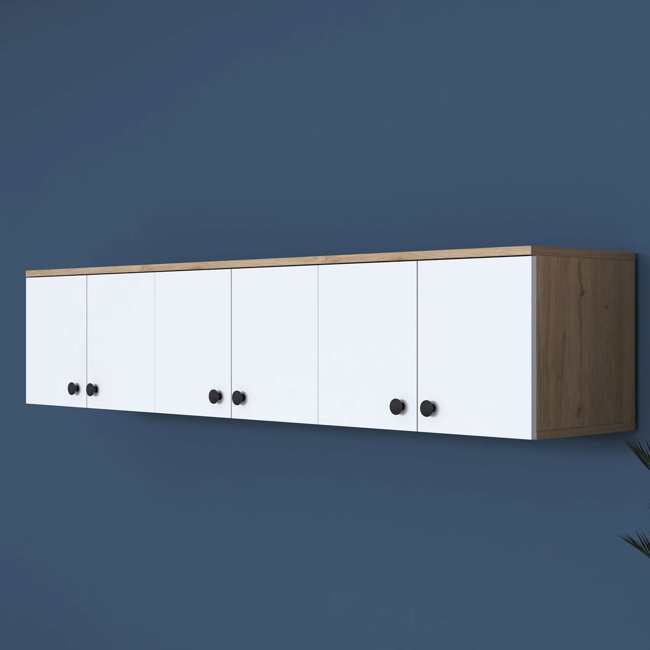 Dulap multifunctional, Hanah Home, EA103, 179.6x43.6x37.5 cm, Nuc/Alb