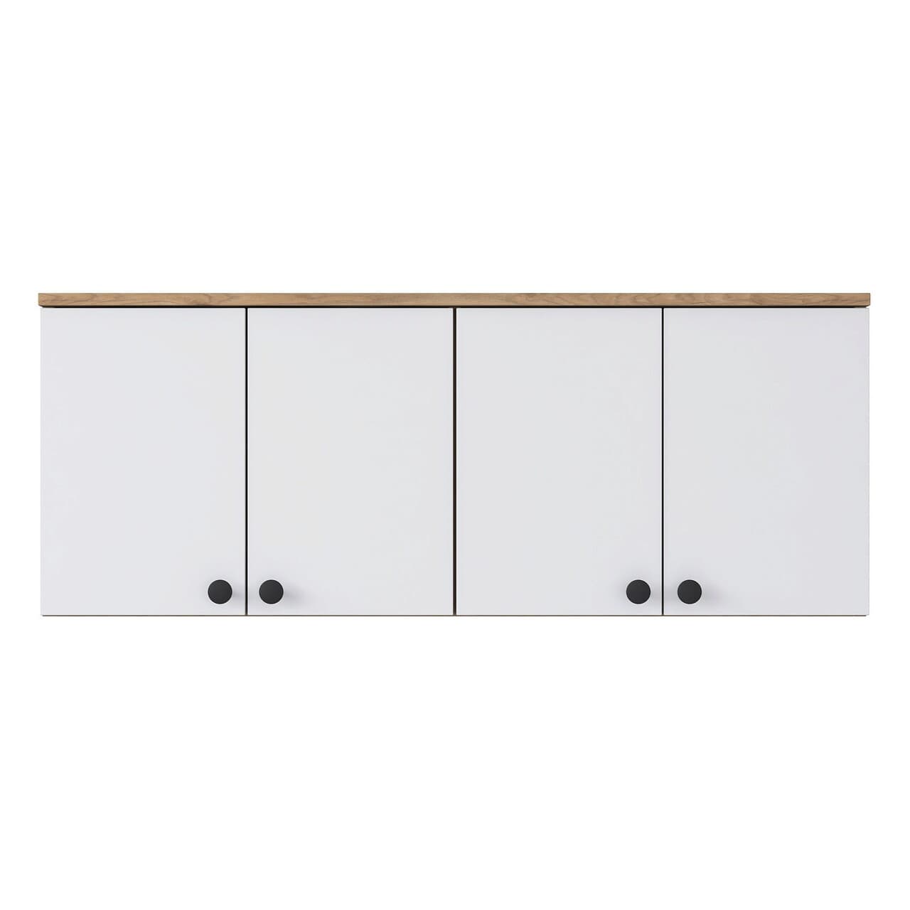 Dulap multifunctional, Hanah Home, BA120, 120x46.8x42.5 cm, Nuc/Alb
