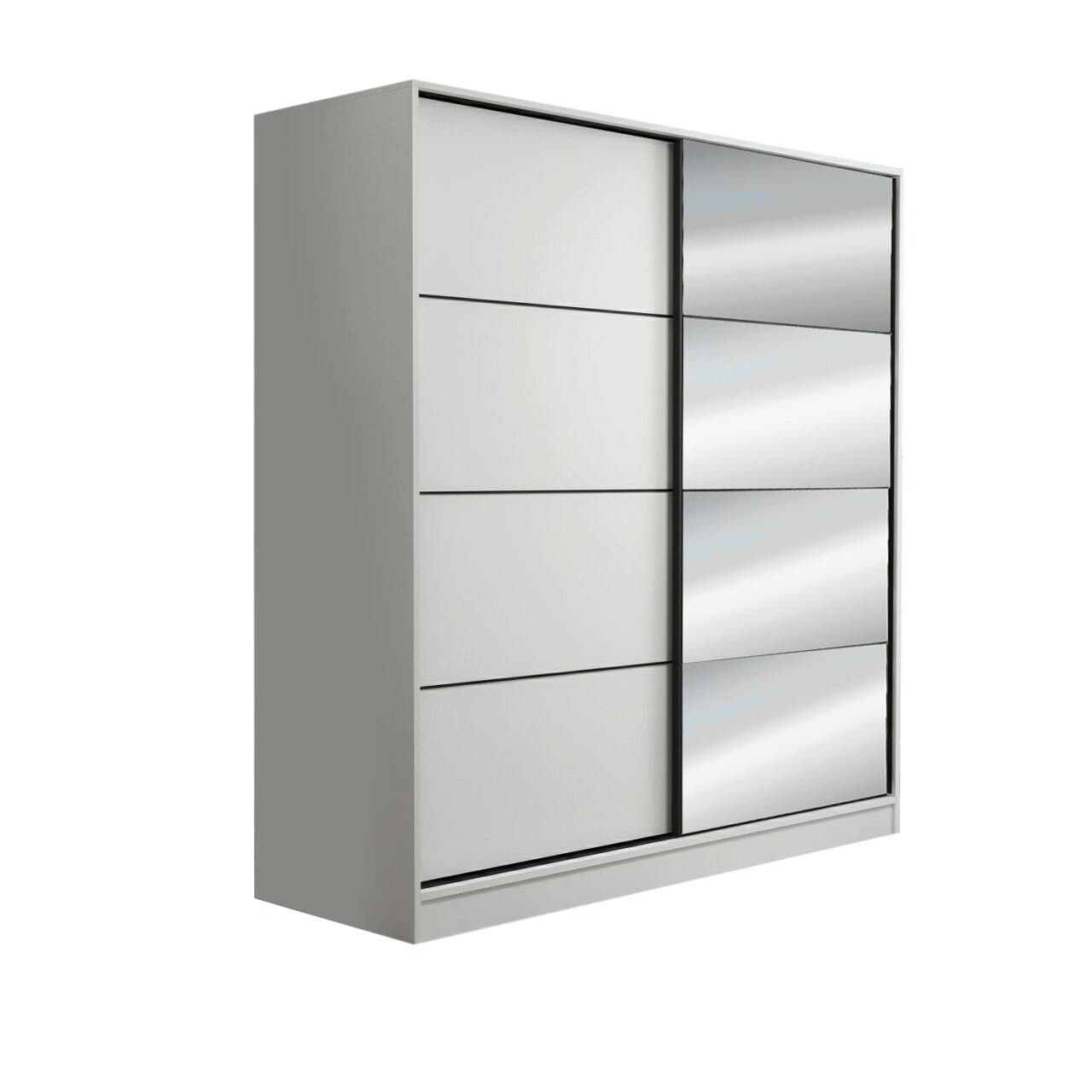 Dulap pentru haine, Hanah Home, Kale, 180x210x52 cm, Alb