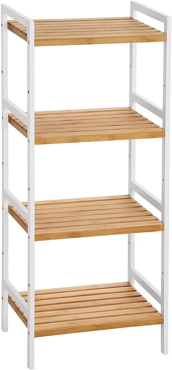 Raft de depozitare multifunctional Songmics, 45x31.5x111 cm, bambus, natural