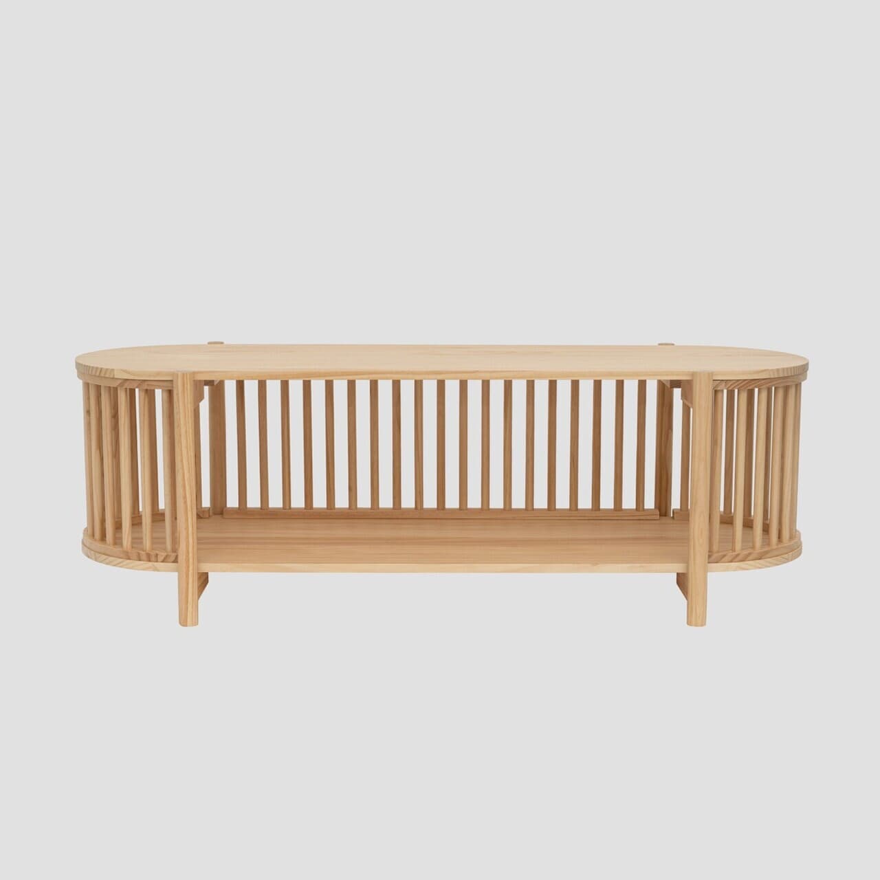 Comoda TV Vox, Homla, 120x40x40 cm, lemn, natur
