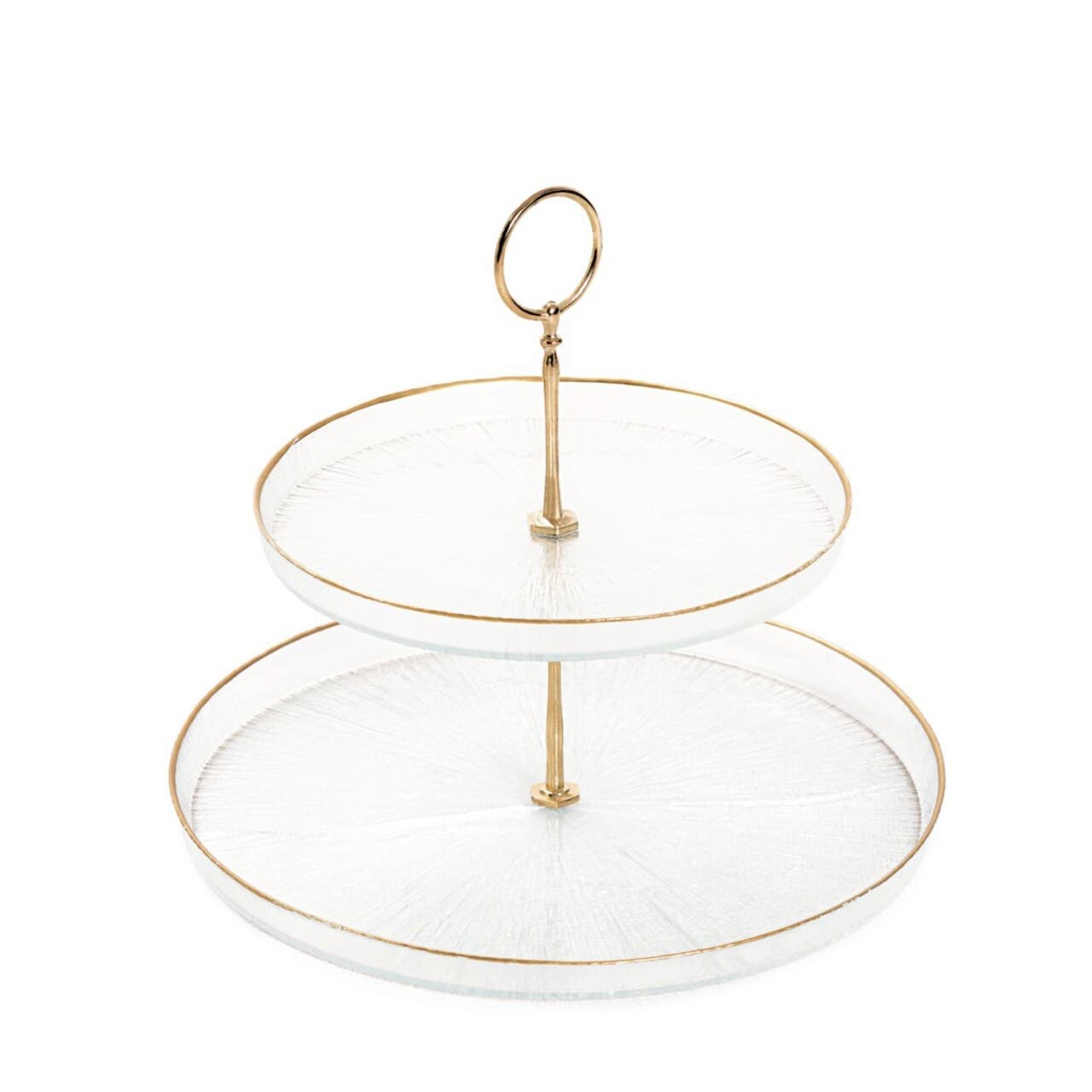 Etajera pentru prajituri Monze, Homla, 28/21 cm, sticla, transparent